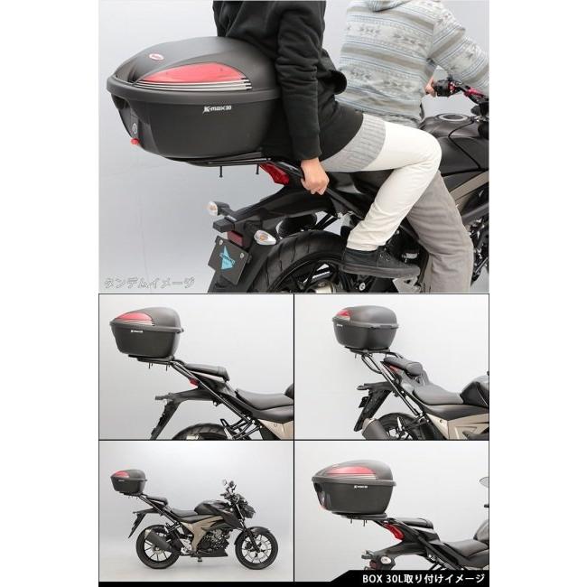 ENDURANCE エンデュランス タンデムグリップ付きリアキャリア＋リアボックスセット30L GSX-S125 GSX-R125 SUZUKI スズキ リアキャリア 外装