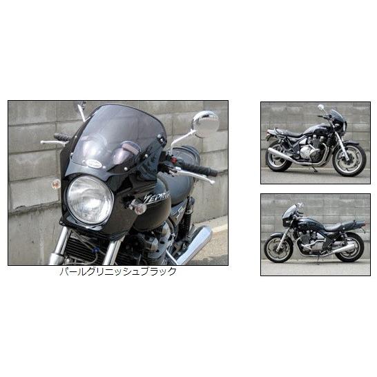 CHIC DESIGN シックデザイン マスカロード カラー：Lチェスナットブラウン／Lタンジェリンオレンジ（火の玉） / スクリーンカラー：スモーク KAWASAKI カワサキ_2