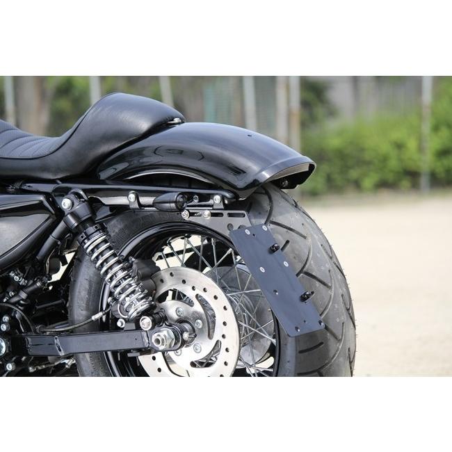 ハーレースポーツスターリヤショートフェンダー黒GLEAMING WORKS新品！ GLEAMING WORKS グリーミンワークス ショートリブフェンダー サイド