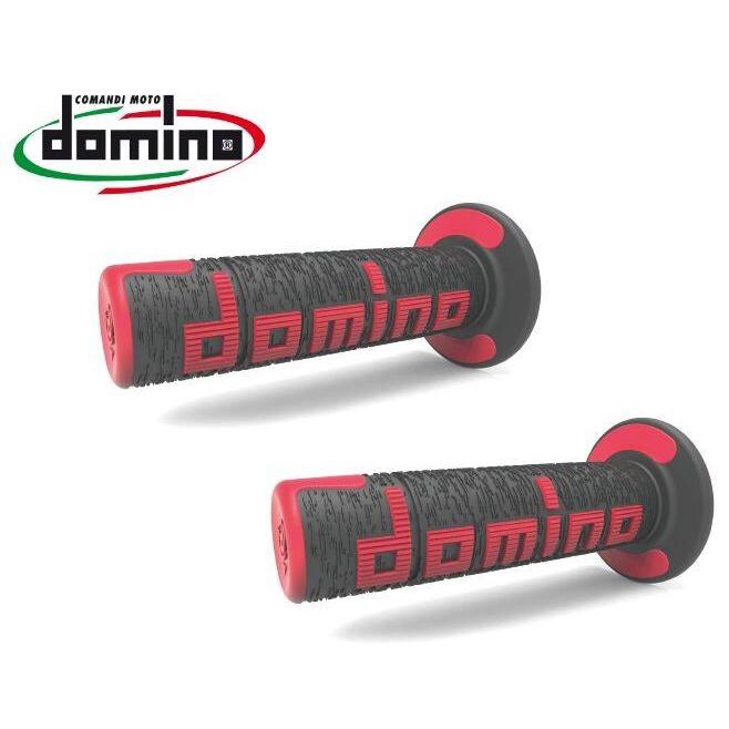 domino ドミノ オフロード A360 グリップ カラー：ブラック／レッド ハンドル | domino