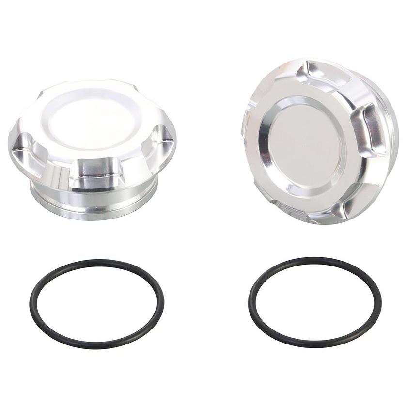 kaito枠 KITACO（キタコ） フレームキャップ タイプ：シルバーアルマイト