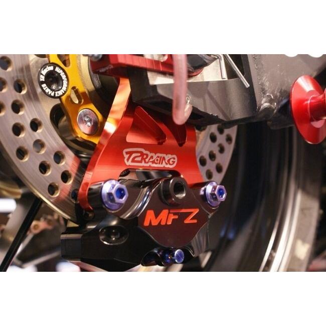 【送料込み】NSR250R MC21用ブレンボキャリパーサポートT2レーシング青 T2Racing T2 Racing T2レーシング リアキャリパーサポート カラー