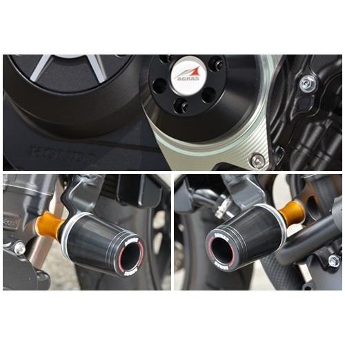 AGRAS アグラス レーシングスライダーSET ジュラコンカラー：ブラック CB1000R (2018-) HONDA ホンダ エンジンスライダー・フレームスライダー フレーム