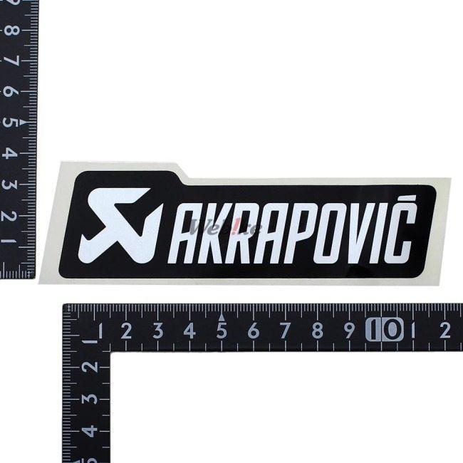 AKRAPOVIC アクラポビッチ アルミ耐熱ステッカー 横｜webike｜05