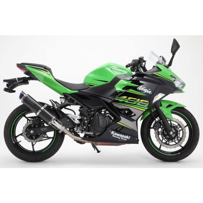 BEAMS ビームス R-EVO2 スリップオンマフラー サイレンサー：カーボン／重量(純正3.3kg)：1.95kg ニンジャ400 (2014-) KAWASAKI カワサキ マフラーの画像