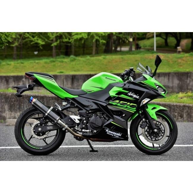 BEAMS ビームス R-EVO2 スリップオンマフラー サイレンサー：カーボン／重量(純正3.3kg)：1.95kg ニンジャ400 (2014-) KAWASAKI カワサキ マフラーの画像