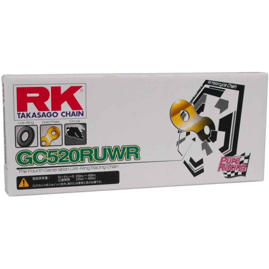 RK JAPAN RK JAPAN:アールケージャパン GCレーシングゴールドチェーンシリーズ GC520RUWR リンク数：120