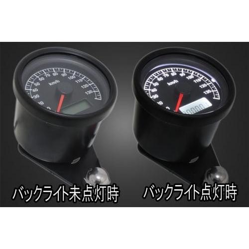 Garage T\u0026F ガレージ ミニスピードメーター\u0026インジケーターセット サイド出し仕様 インジケーターリングカラー：ポリッシュ YAMAHA ヤマハ 電装系の画像