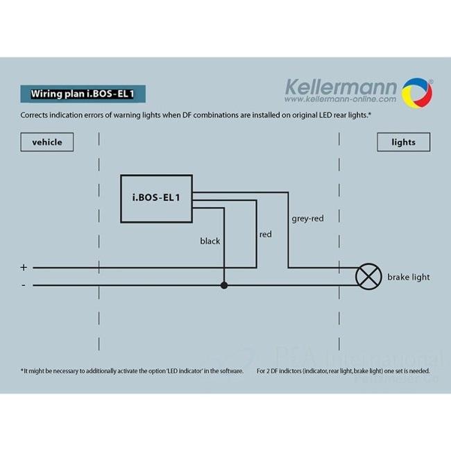 Kellermann ケラーマン 汎用レジスター i.BOS-EL1 ハイフラ防止レジスター・ウインカー抵抗 灯火類 電装系 | Kellermann | 01