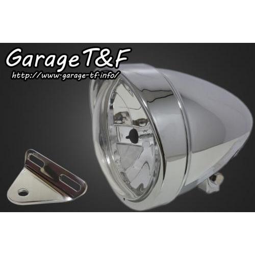 Garage T＆F - Garage T\u0026F 車宿り 5.75inロケット花火ともし火\u0026ライトステー(手あいA)一揃いの道具 仕上：メッキ仕上 薬物はやりっ児400判定基準 YAMAHA ヤマハ バイク-ヘッドライトASSY