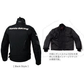 HONDA バイク用ジャケット ブラック HONDA RIDING GEAR ホンダ ライディングギア ブラックストーム
