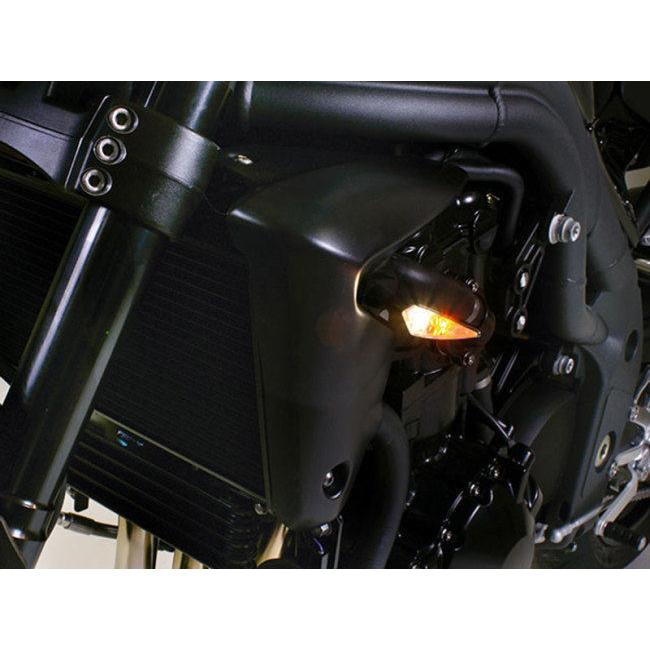 Kellermann ケラーマン micro Rhombus PL [マイクロ ローンバス PL] ポジション灯機能付きウインカー 本体カラー：クローム / 取付位置：左前 ウインカー