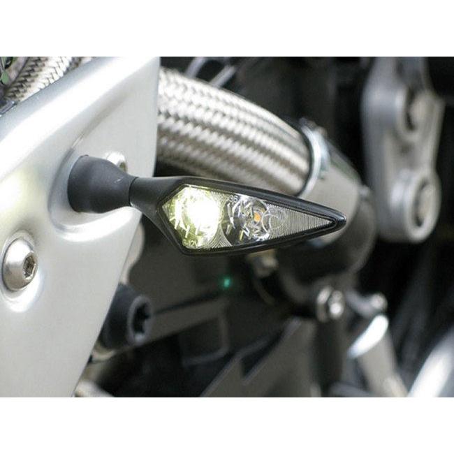 Kellermann ケラーマン micro Rhombus PL [マイクロ ローンバス PL] ポジション灯機能付きウインカー 本体カラー：クローム / 取付位置：右前 ウインカー