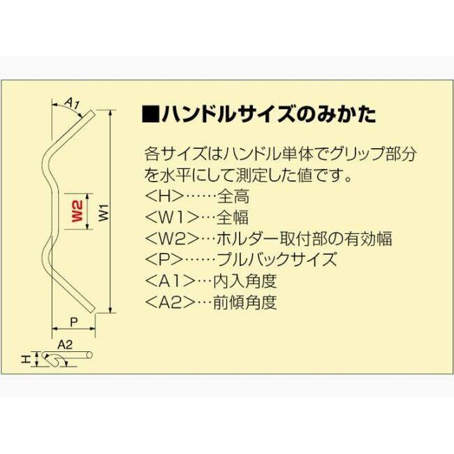 HURRICANE（ハリケーン） コンチ2型 ハンドルキット カラー：ブラック