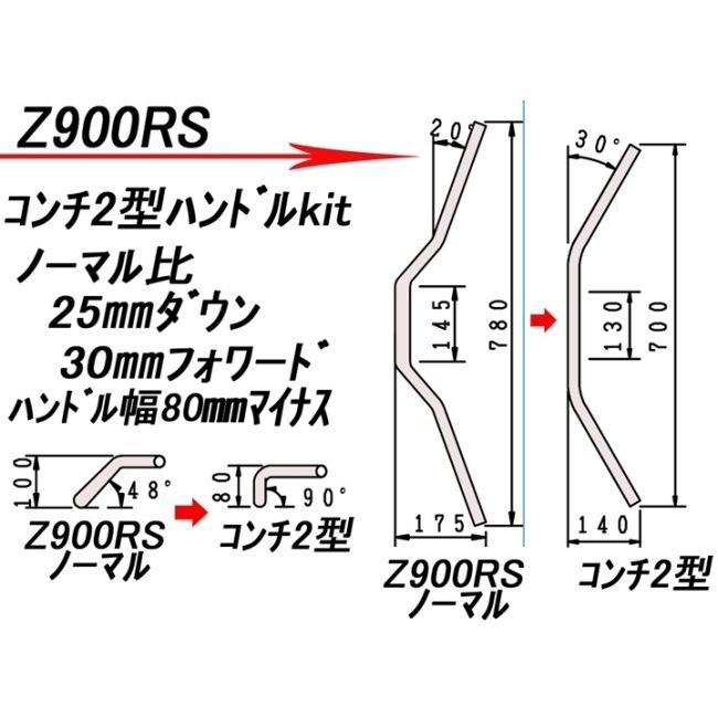 HURRICANE（ハリケーン） コンチ2型 ハンドルキット カラー：ブラック
