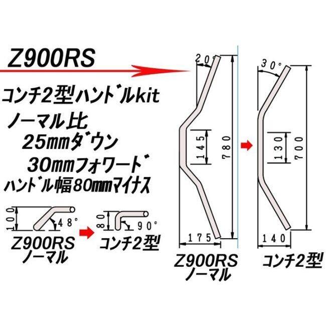 HURRICANE（ハリケーン） コンチ2型 ハンドルキット カラー：ブラック