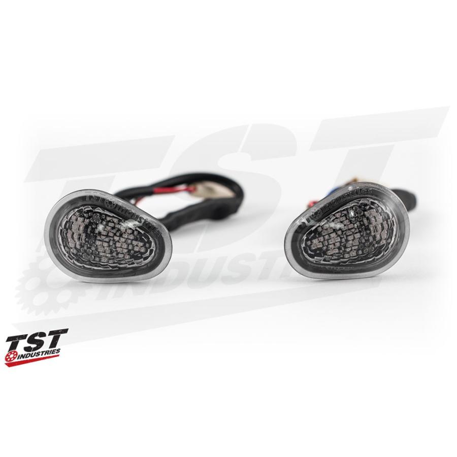 TST ティーエスティー LEDフロントウインカー GTR LENS COLOR：Smoked FZ6R 09-17 YAMAHA ヤマハ ウインカー 灯火類 電装系