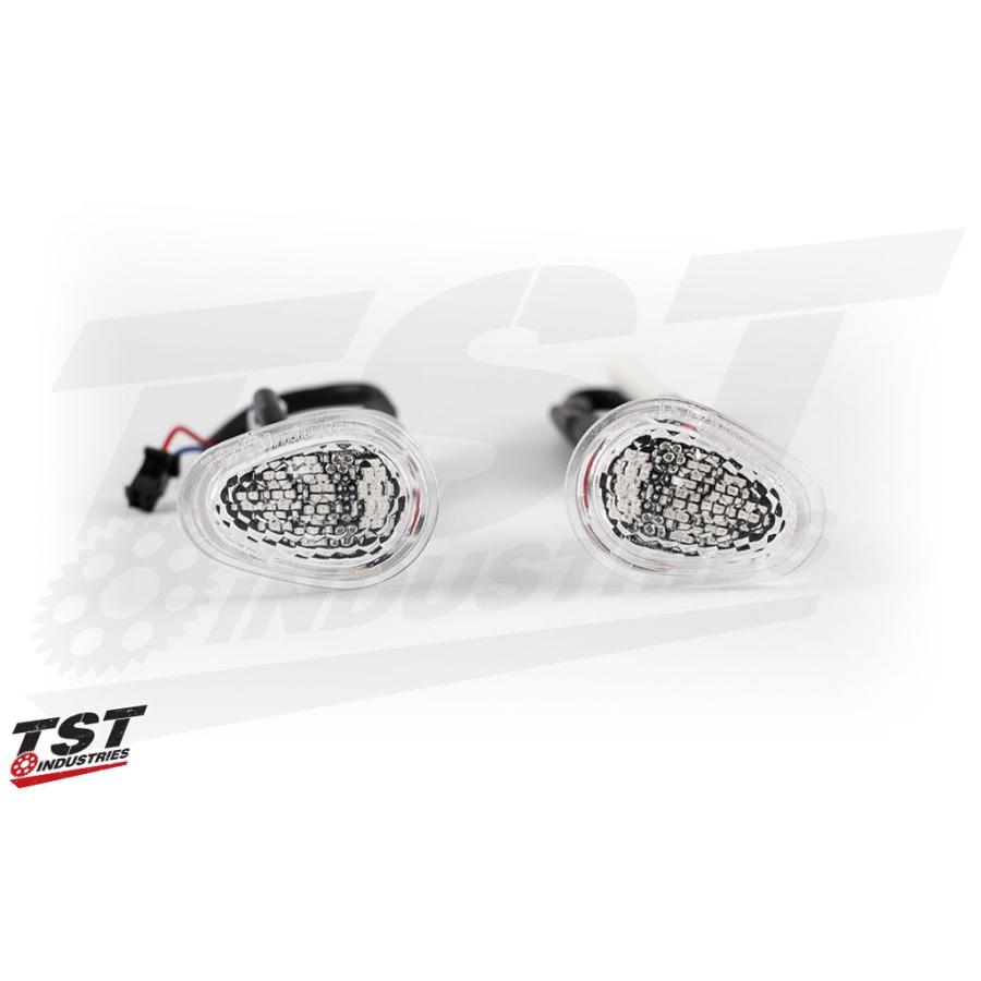 TST ティーエスティー LEDフロントウインカー GTR LENS COLOR：Clear FZ6R 09-17 YAMAHA ヤマハ ウインカー 灯火類 電装系