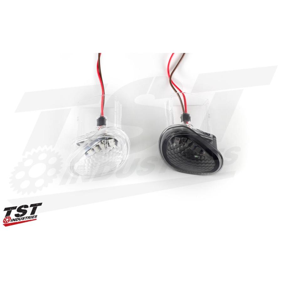 TST ティーエスティー LEDフロントウインカー GTR LENS COLOR：Smoked YZF-R6 YAMAHA ヤマハ ウインカー 灯火類 電装系