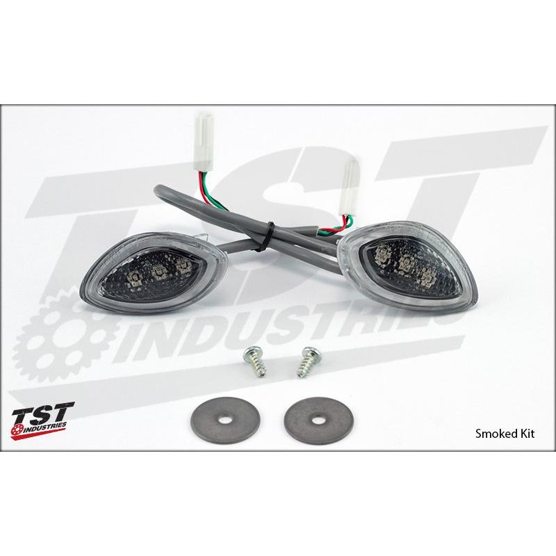 TST ティーエスティー HALO-1 LEDウインカー GLOW COLOR：Red / LENS COLOR：Smoked CBR600RR 13-18 ABS HONDA ホンダ ウインカー 灯火類 電装系