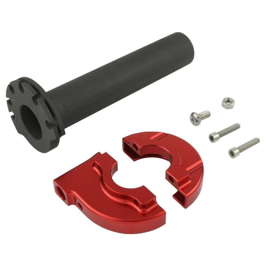 SHIFT UP シフトアップ MINI ハイスロットルケース＆スリーブ44mm カラー：レッド ハイスロットルキット・スロットルキット ハンドル周辺パーツ ハンドル