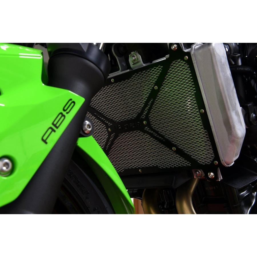RIDEA リデア ラジエーターコアガード ニンジャ250 ニンジャ400 (2014-) KAWASAKI カワサキ ラジエーターコアガード・オイルクーラーコアガード 冷却関連の画像