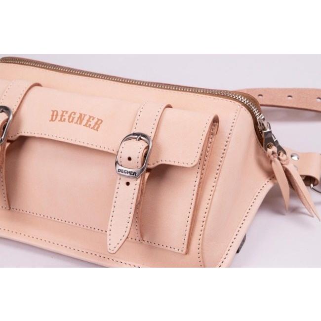 DEGNER デグナー カウレザーボディバッグ カラー：タン ショルダーバッグ バッグの画像
