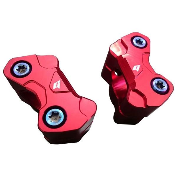 Go Works ゴーワークス ハンドルバーアダプター カラー：シルバー QUANNON NAKED 150 KYMCO キムコ ハンドルポスト・ハンドルライザー ハンドル周辺パーツ