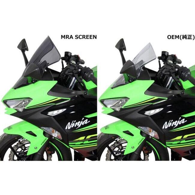 MRA エムアールエー スクリーン レーシング カラー：スモーク NINJA250