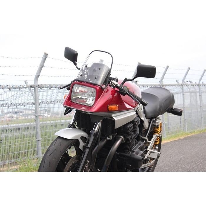 アクリポイント GSX1100Sカタナ用 クリアスクリーン 黒モール付 新品 ACRY-Point アクリポイント ストリートスクリーン カラー：クリア