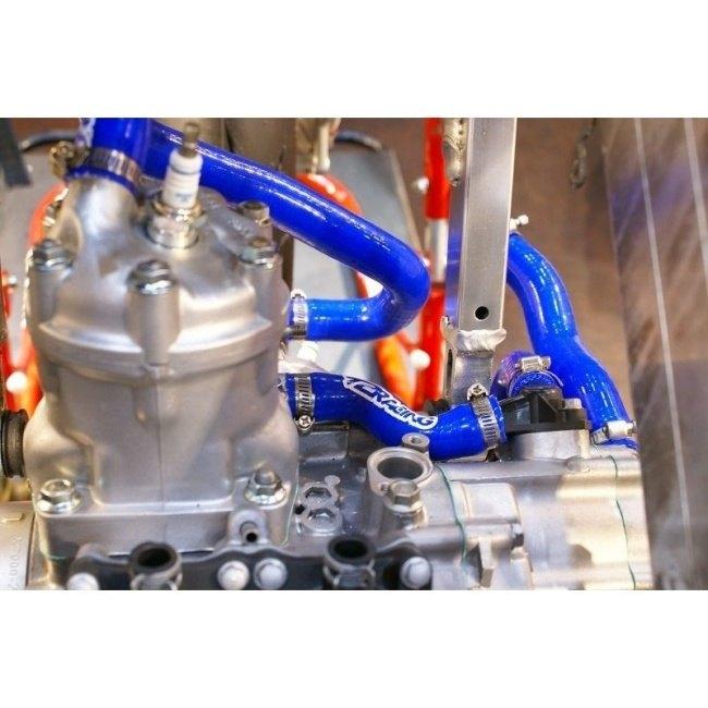 T2 Racing T2レーシング センタープラグ化用 シリコンラジエターホース 【フルセット】 カラー：ブルー NSR250R HONDA ホンダ ラジエーター 冷却関連 エンジンの画像