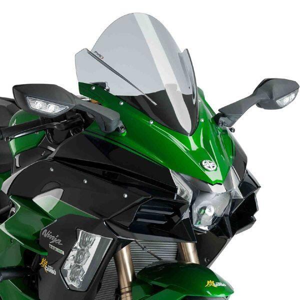 【未使用】puig スクリーン　H2SX（2018〜） スモーク Puig（プーチ） レーシングスクリーン スクリーンカラー：スモーク