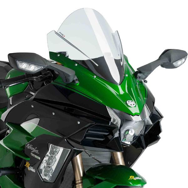 カワサキ　H2SESX puig プーチ　バイクスクリーン　クリアシールド Puig（プーチ） レーシングスクリーン スクリーンカラー：クリア NINJA