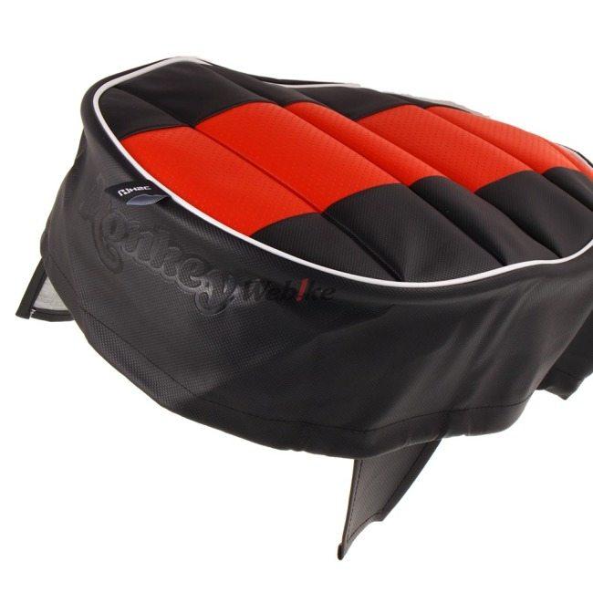 H2C エイチツーシー レザー シートカバー カラー：ブラック／レッド モンキー125 HONDA ホンダ シート シート関連 外装