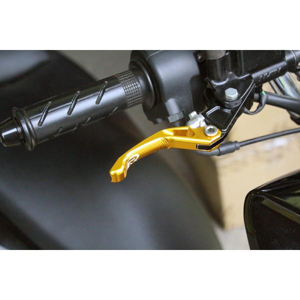 RIDEA リデア 3Dショートノブアジャストブレーキレバー 左右セット レバーカラー：ゴールド グロム モンキー125 HONDA ホンダ ブレーキレバー ハンドル | RIDEA | 02
