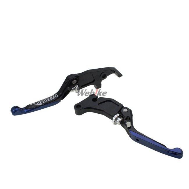 RIDEA リデア 3Dスライド延長式ノブアジャストブレーキレバー 左右セット エクステンションカラー：ブルー / レバーカラー：ブラック MT-03 MT-25 MT03 | RIDEA | 03