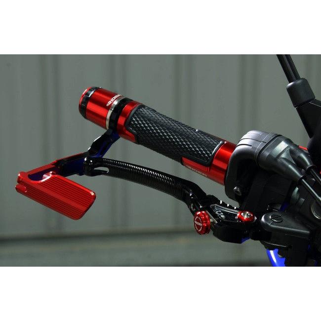 RIDEA リデア LV4 Omega スタンダード可倒式ノブアジャスターレバー 左右セット ノブアジャスターカラー：レッド / レバーカラー：ブラック ZX-10R ハンドル | RIDEA | 06