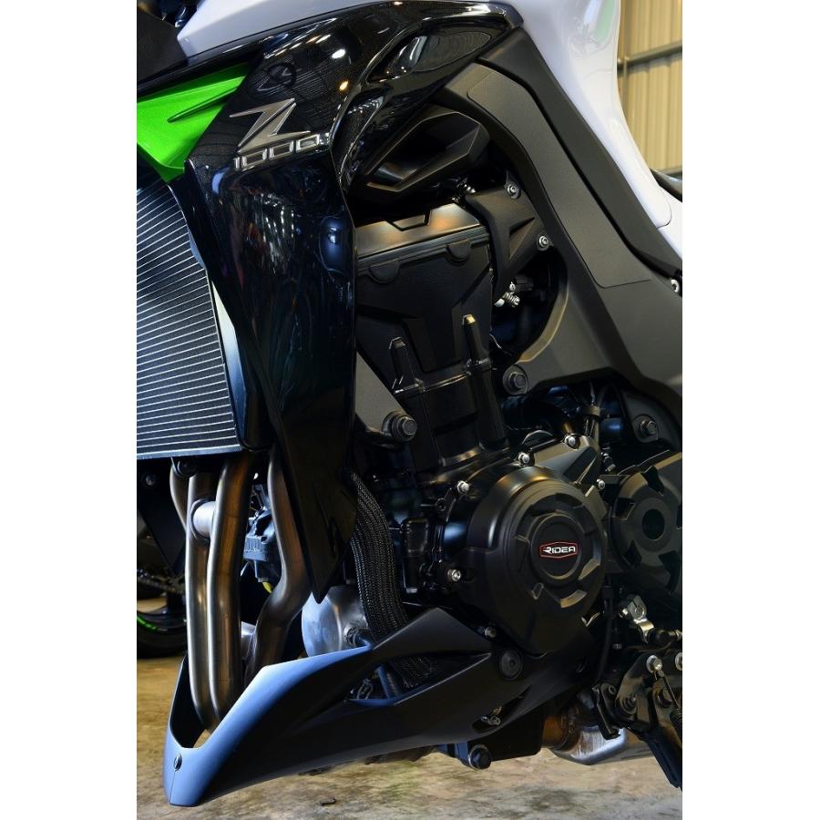 RIDEA リデア 炭素繊維強化エンジンカバー (2次カバー)セット ニンジャ 
