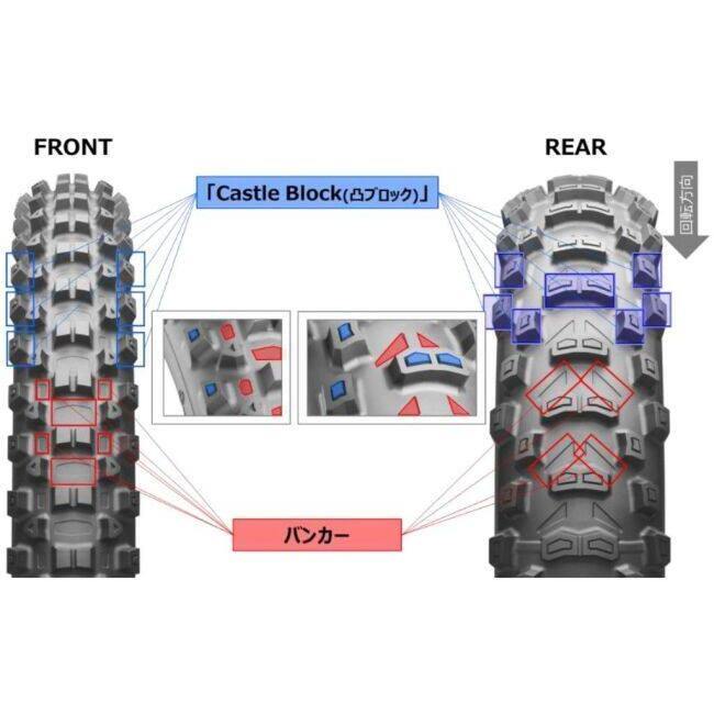 BRIDGESTONE ブリヂストン BATTLECROSS E50 【90/90-21 M/C 54P WT】 バトルクロス タイヤ オフロードタイヤ・エンデューロ/ラリー オフロードタイヤ | BRIDGESTONE | 02