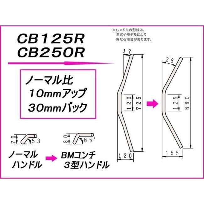 HURRICANE（ハリケーン） BMコンチ3型 ハンドルキット カラー