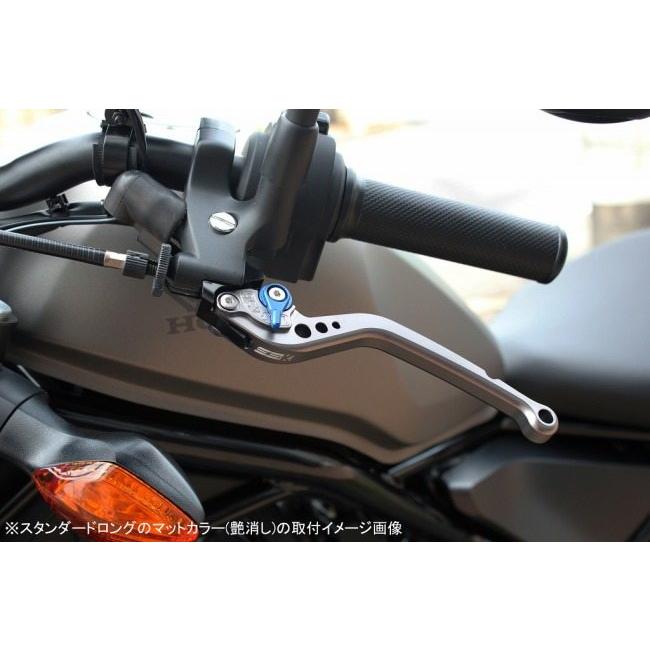 SPEEDRA スピードラ アルミビレットアジャストレバーセット スタンダードロング アジャスターカラー：マットレッド / レバー本体カラー：マットブルー ハンドル | SPEEDRA | 02
