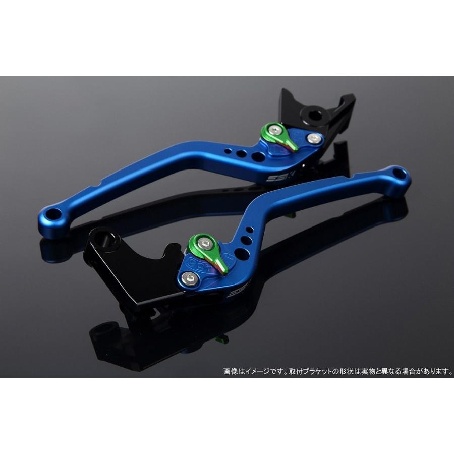 SPEEDRA スピードラ アルミビレットアジャストレバーセット スタンダードロング アジャスターカラー：マットグリーン / レバー本体カラー：マットブルー | SPEEDRA