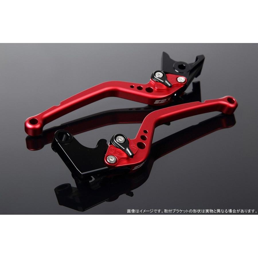 SPEEDRA スピードラ アルミビレットアジャストレバーセット スタンダードロング レバー本体カラー：マットレッド / アジャスターカラー：マットブラック | SPEEDRA