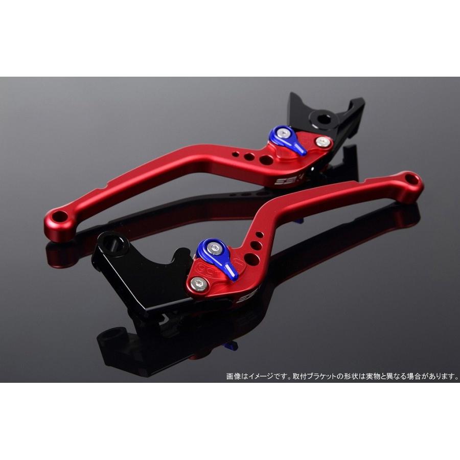 SPEEDRA スピードラ アルミビレットアジャストレバーセット スタンダードロング アジャスターカラー：マットブルー / レバー本体カラー：マットレッド ハンドル | SPEEDRA
