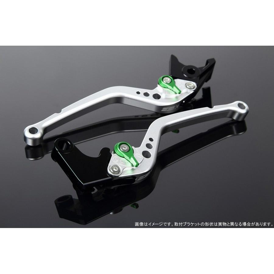 SPEEDRA スピードラ アルミビレットアジャストレバーセット スタンダードロング アジャスターカラー：マットグリーン / レバー本体カラー：マットシルバー | SPEEDRA