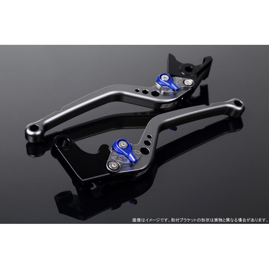 SPEEDRA スピードラ アルミビレットアジャストレバーセット スタンダードロング レバー本体カラー：マットチタン / アジャスターカラー：マットブルー ハンドル | SPEEDRA
