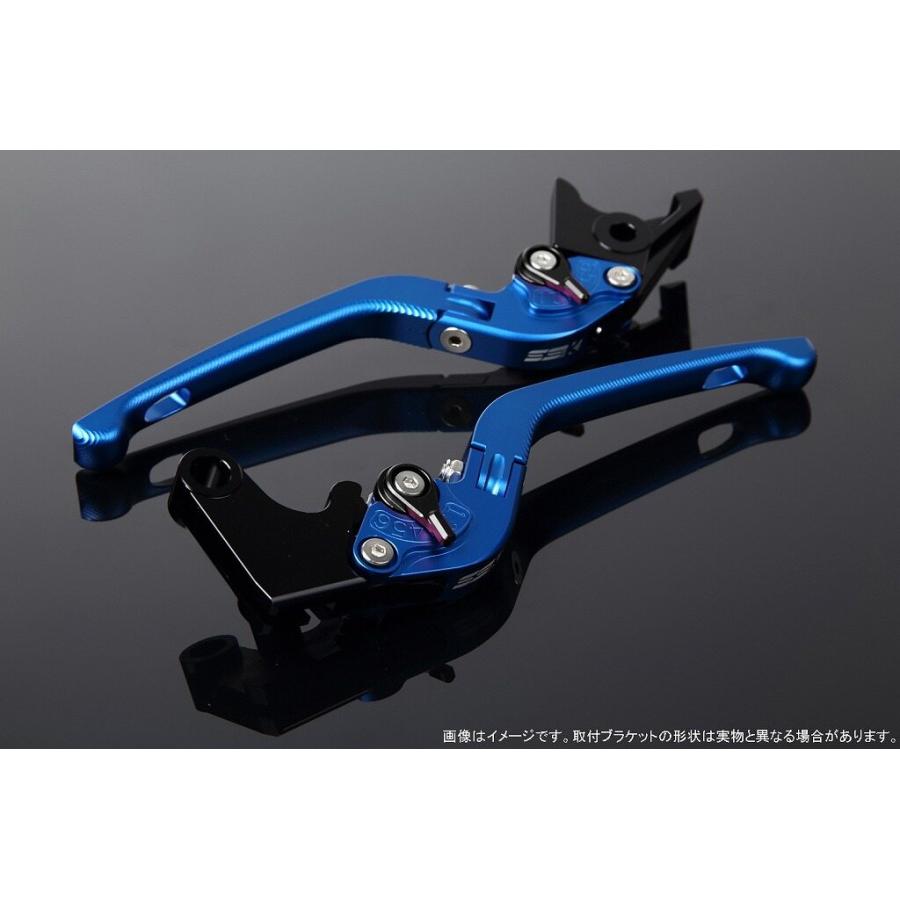 SPEEDRA スピードラ アルミビレットアジャストレバーセット 3D可倒式 アジャスターカラー：マットブラック / レバー本体カラー：マットブルー HONDA ホンダ | SPEEDRA