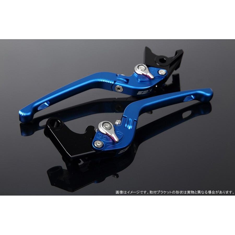 SPEEDRA スピードラ アルミビレットアジャストレバーセット 3D可倒式 アジャスターカラー：マットシルバー / レバー本体カラー：マットブルー HONDA ホンダ | SPEEDRA