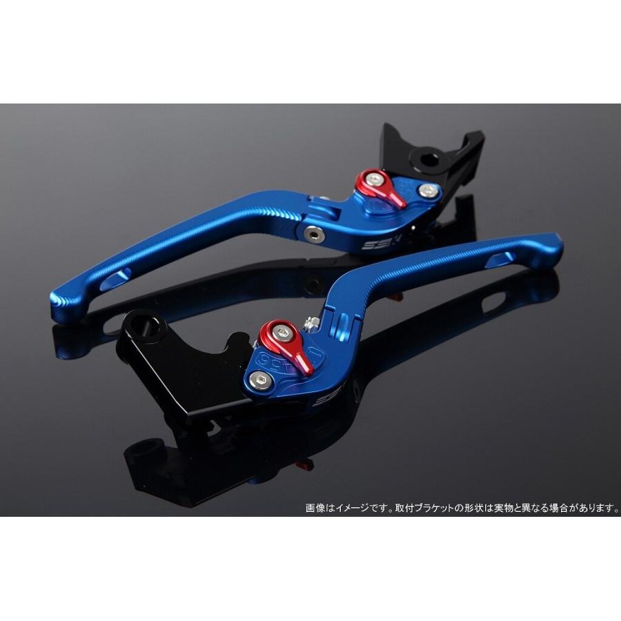 SPEEDRA スピードラ アルミビレットアジャストレバーセット 3D可倒式 アジャスターカラー：マットレッド / レバー本体カラー：マットブルー HONDA ホンダ | SPEEDRA