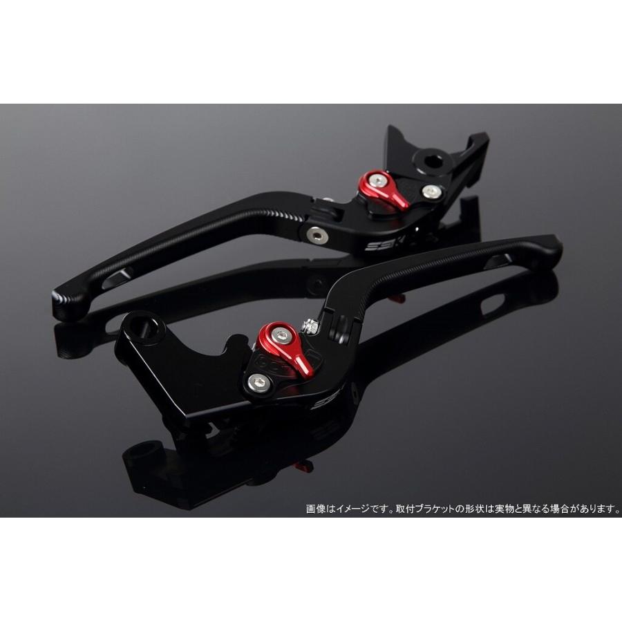 SPEEDRA スピードラ アルミビレットアジャストレバーセット 3D可倒式 アジャスターカラー：マットレッド / レバー本体カラー：マットブラック HONDA ホンダ | SPEEDRA